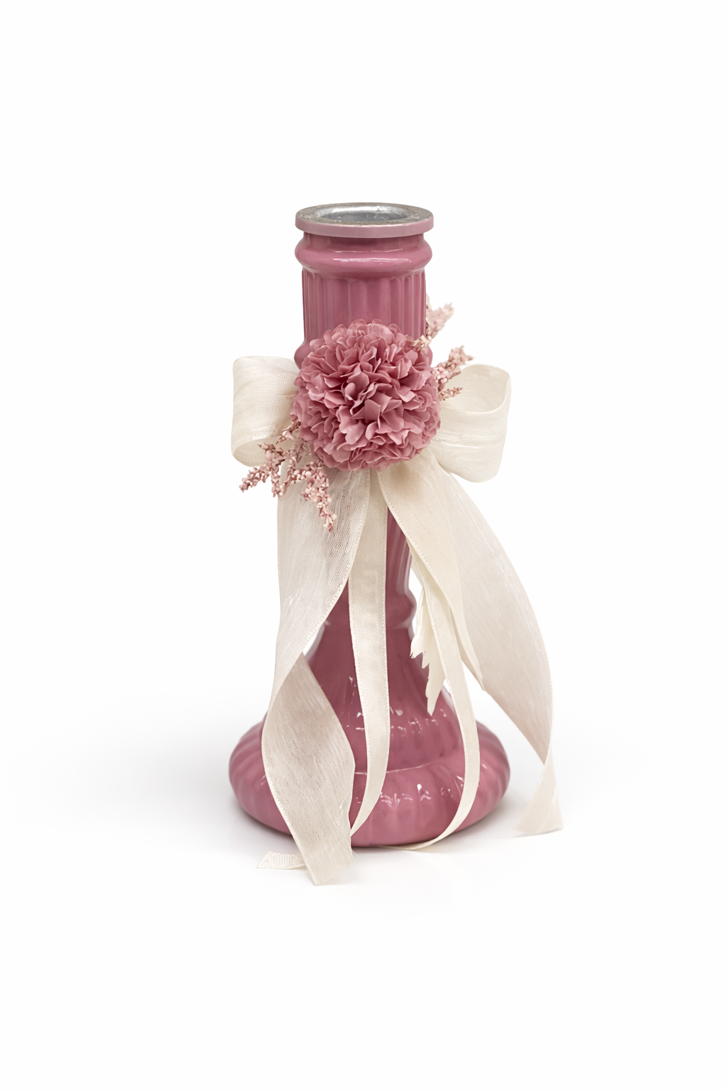 Portacandela decorativo con dalia – Fiori di Lena