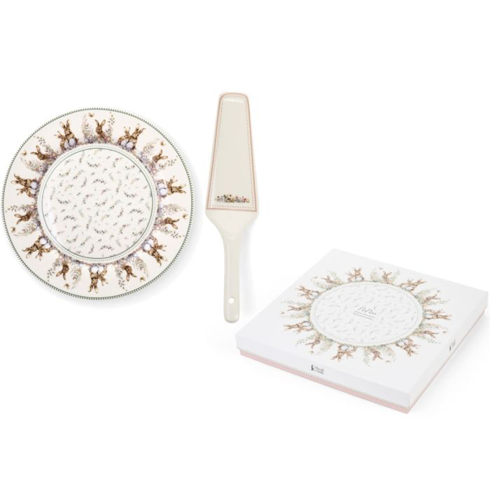 Piatto Torta con Paletta Rabbit Pepen – Nuvole di Stoffa