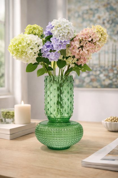 Fiori di Lena - Vaso in Vetro Verde