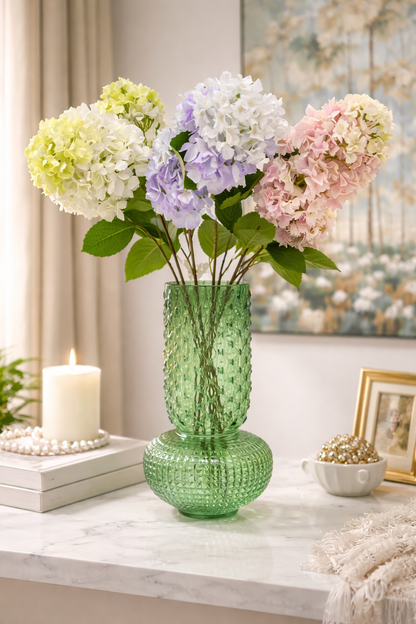 Fiori di Lena - Vaso in Vetro Verde