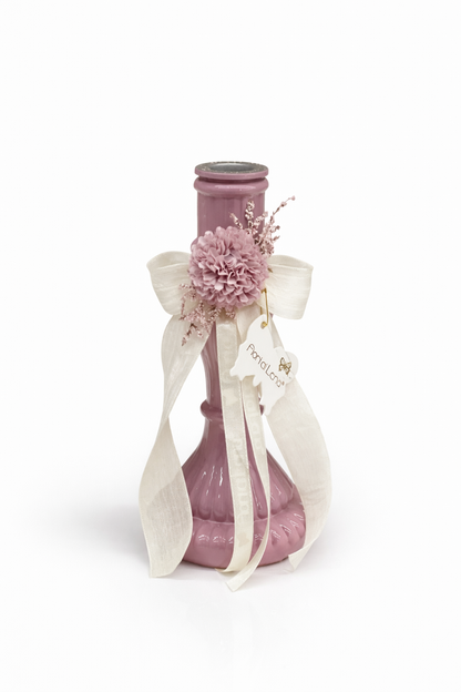 Portacandela decorativo con dalia – Fiori di Lena