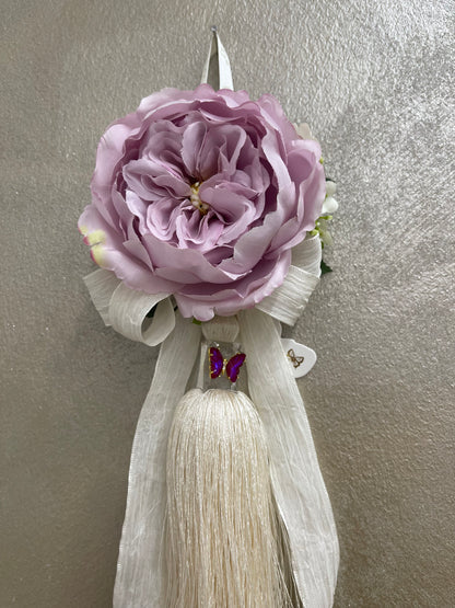 Fiore decorativo profumato con nappina – Fiori di Lena – h 30 cm