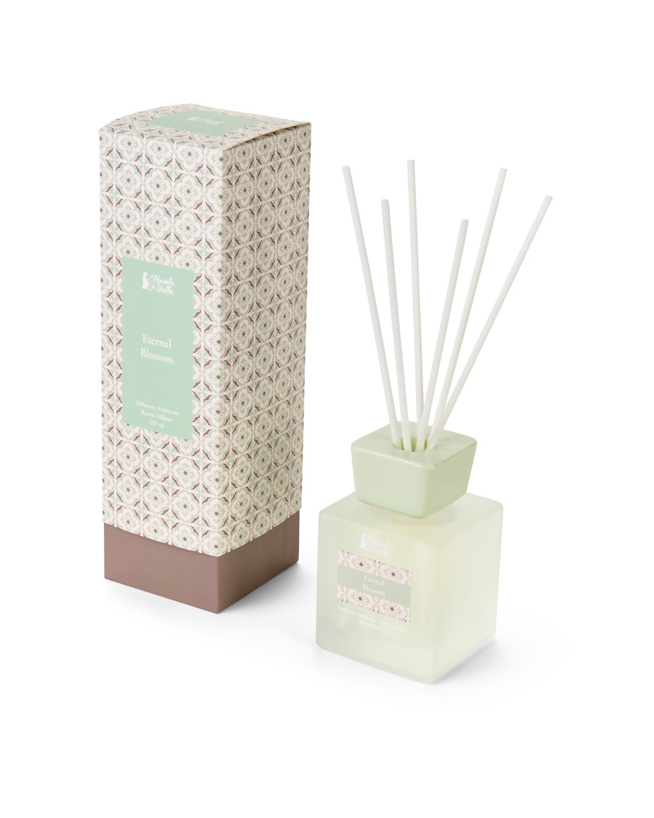 Diffusore a Bastoncini Eternal Blossom in Vetro – Nuvole di Stoffa