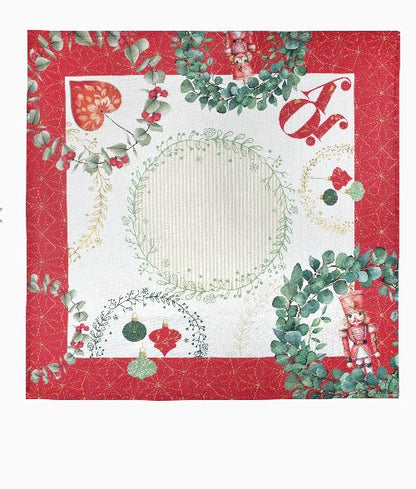 TOVAGLIETTA CENTROTAVOLA NATALIZIA LE GHIRLANDE WALD