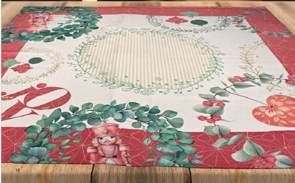 TOVAGLIETTA CENTROTAVOLA NATALIZIA LE GHIRLANDE WALD