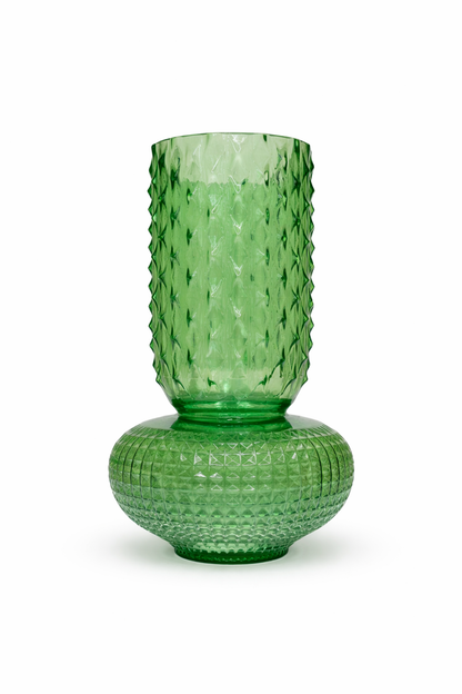 Fiori di Lena - Vaso in Vetro Verde