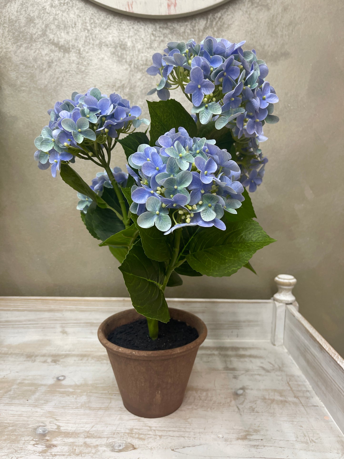 Fiori di Lena Piantina Ortensia Decorativa in Vaso H52 cm