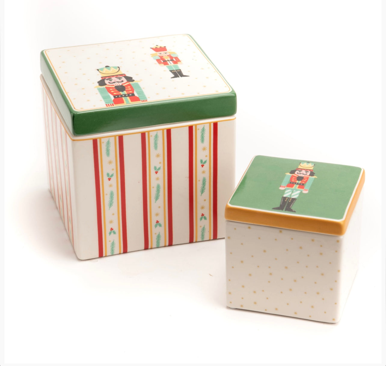 Scatola Decorativa “Hans” in Ceramica Dolomite – Il Fascino del Natale