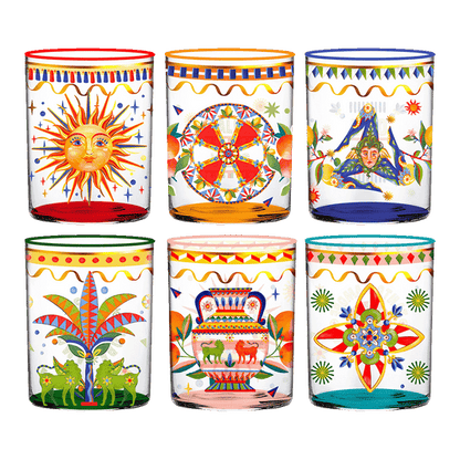 Baci Milano – Set 6 Bicchieri Vetro “Dolce Vita”