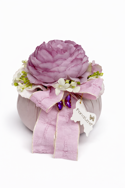 Fiori di Lena - Pouf con Ranuncolo e Farfalla