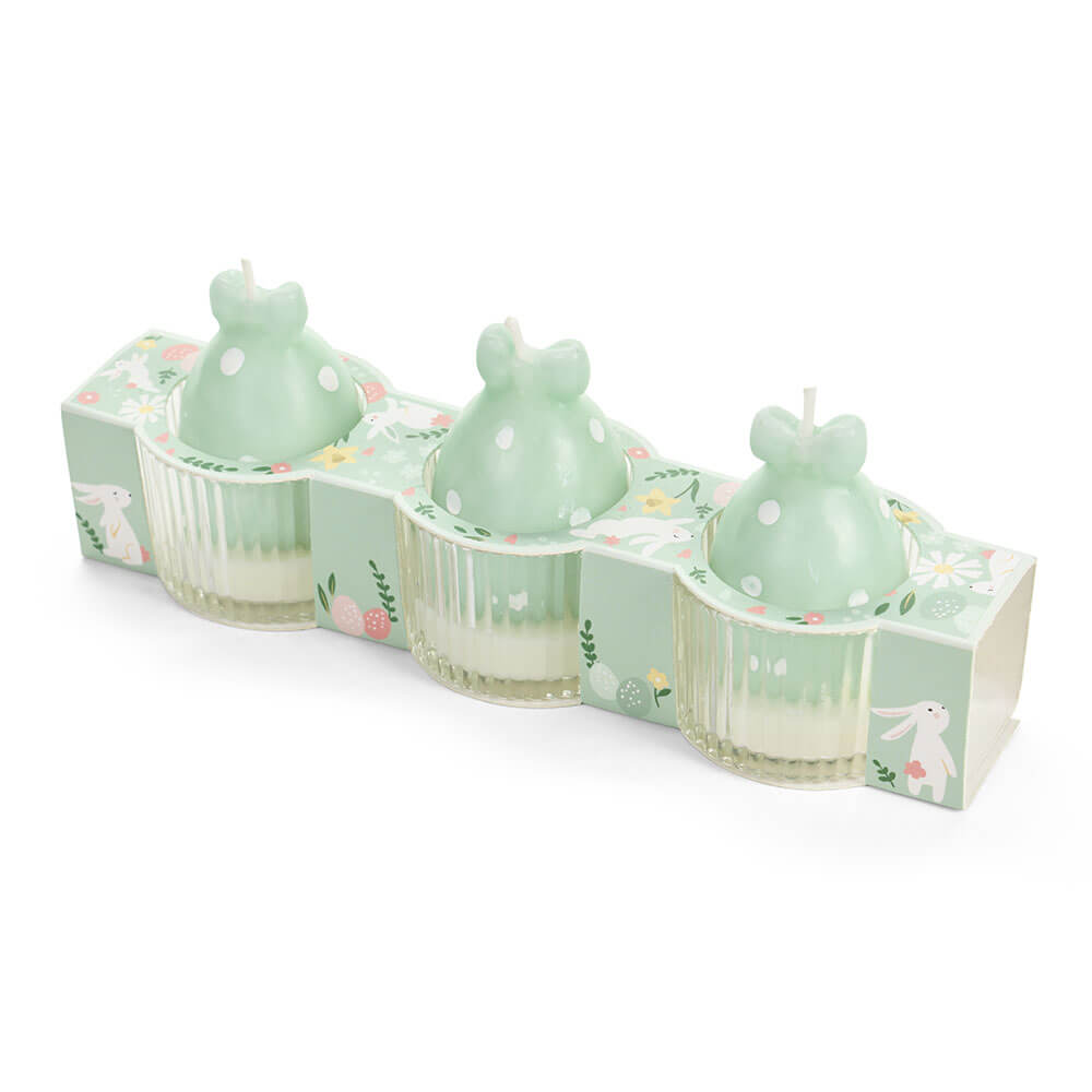 Set 3 Candele a Forma di Uovo – Pasqua | Nuvole di Stoffa