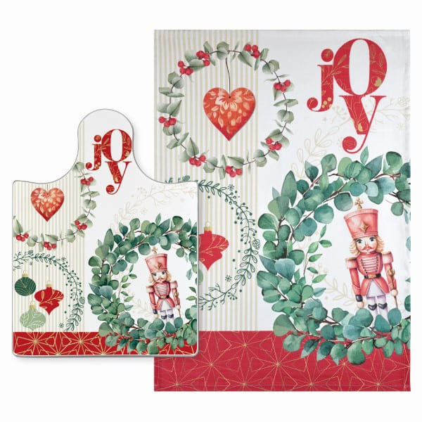 SET TAGLIERE + STROFINACCIO NATALIZIO GHIRLANDE WALD