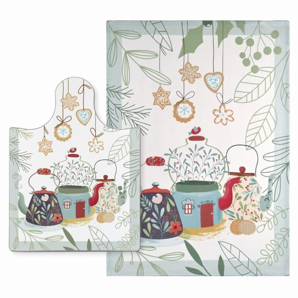 SET TAGLIERE + STROFINACCIO NATALIZIO TEIERE WALD