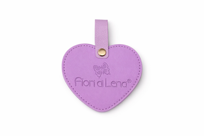 Specchietto da borsa cuore con custodia – Fiori di Lena