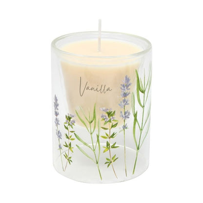 Candela WALD in Vetro Borosilicato Profumata – Collezione Trasparenze 9,5 cm