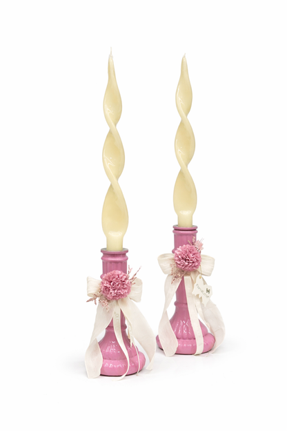 Portacandela decorativo con dalia – Fiori di Lena