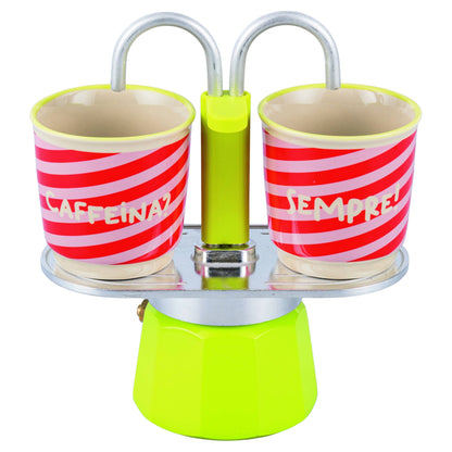Caffettiera con 2 tazzine More Amor - VdE Tivoli