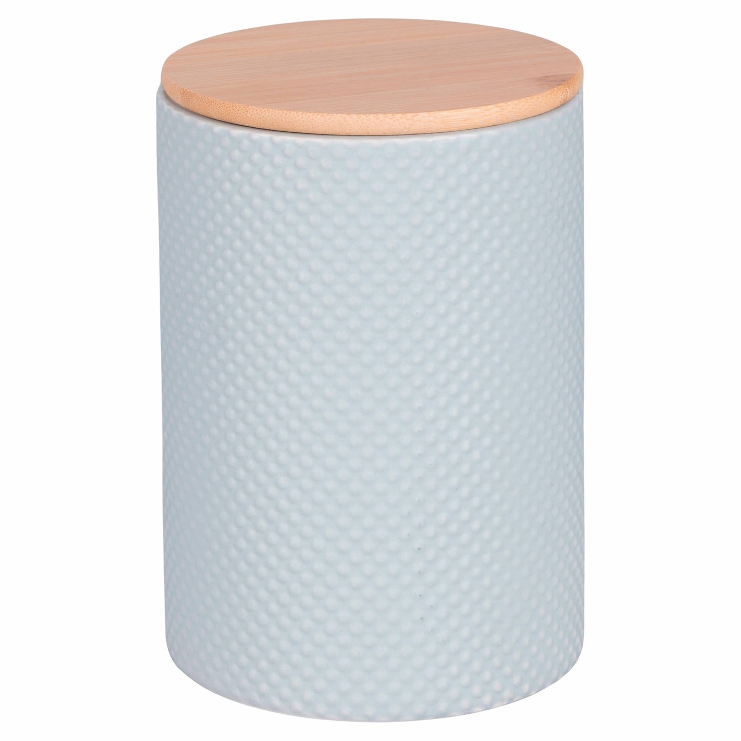 Set 3 barattoli cucina in gres Circle con coperchio bambù - VdE Tivoli