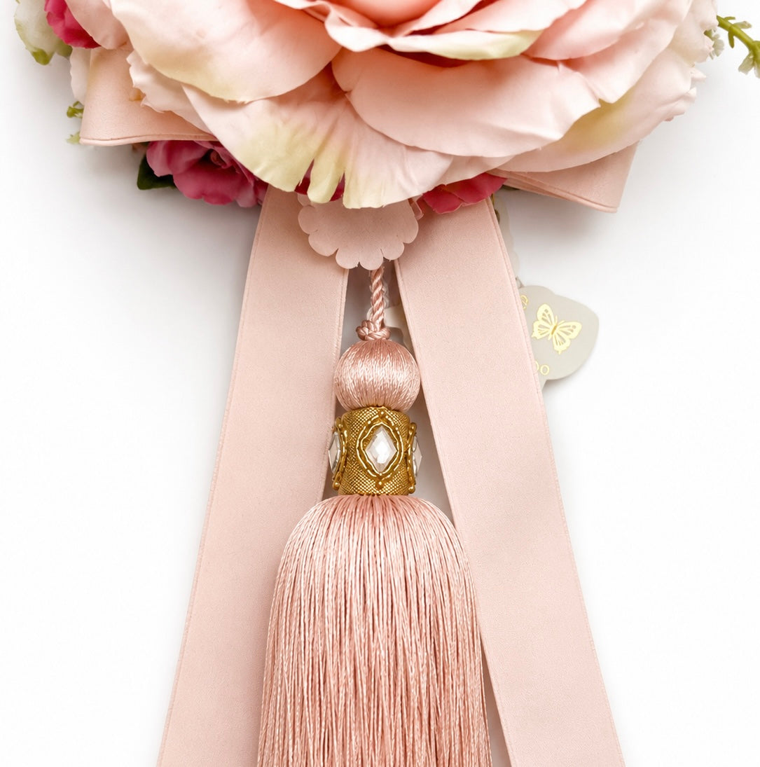 Fiore da Parete con Nappa Rosa – Fiori di Lena