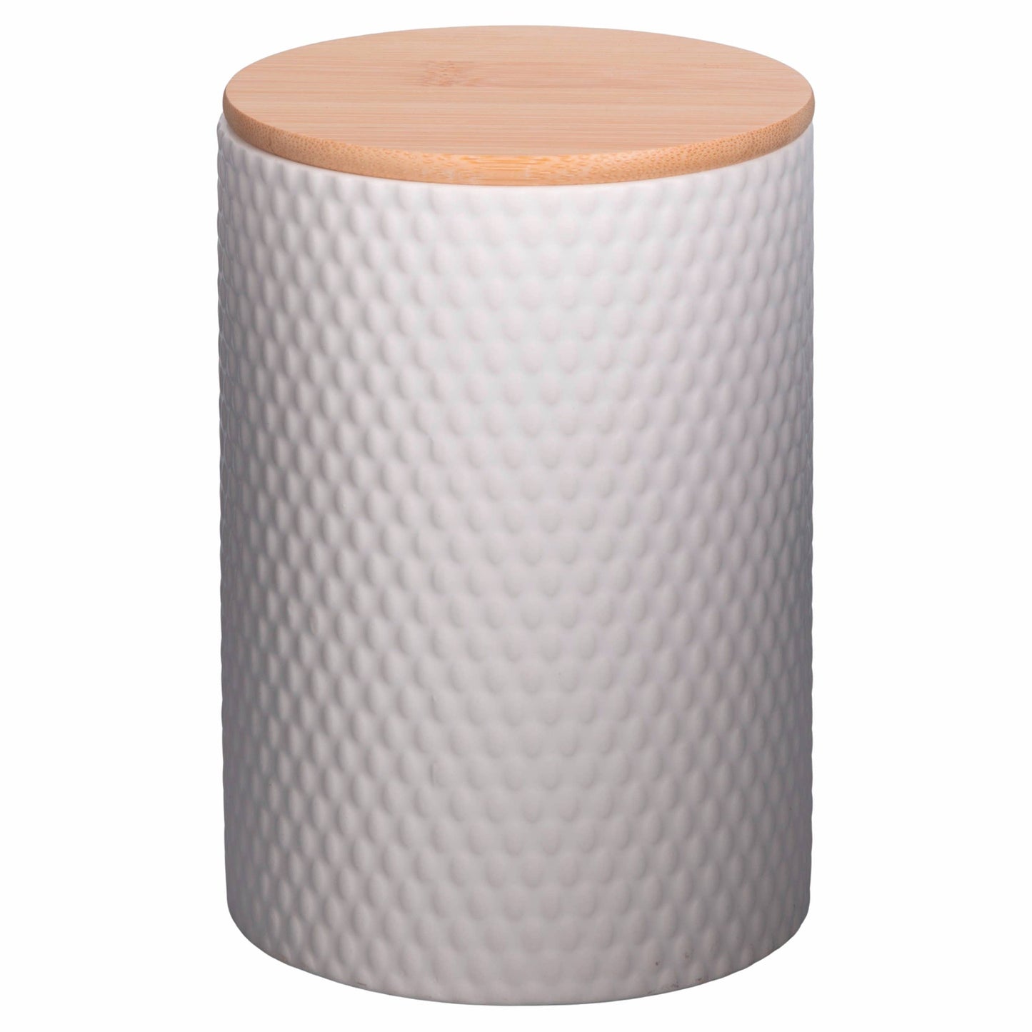 Set 3 barattoli cucina in gres Circle con coperchio bambù - VdE Tivoli