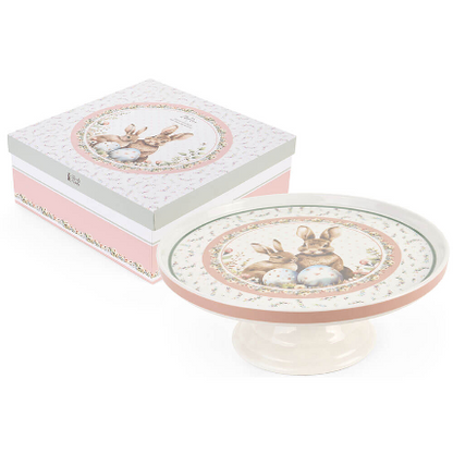 Alzatina per Dolci Pepen con Coniglietti – Ø27 cm | Nuvole di Stoffa