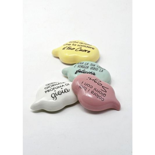 Magnete in porcellana con frase motivazionale – Collezione Modì