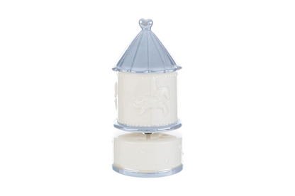 Carillon giostrina in porcellana rosa con astuccio –  Le Stelle