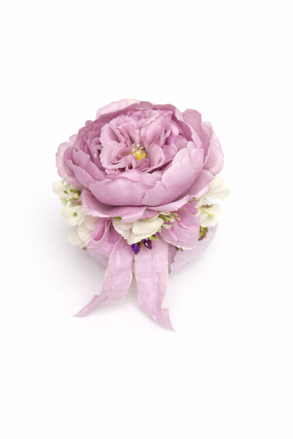 Fiori di Lena - Pouf con Peonia Profumata e Farfalla Decorativa