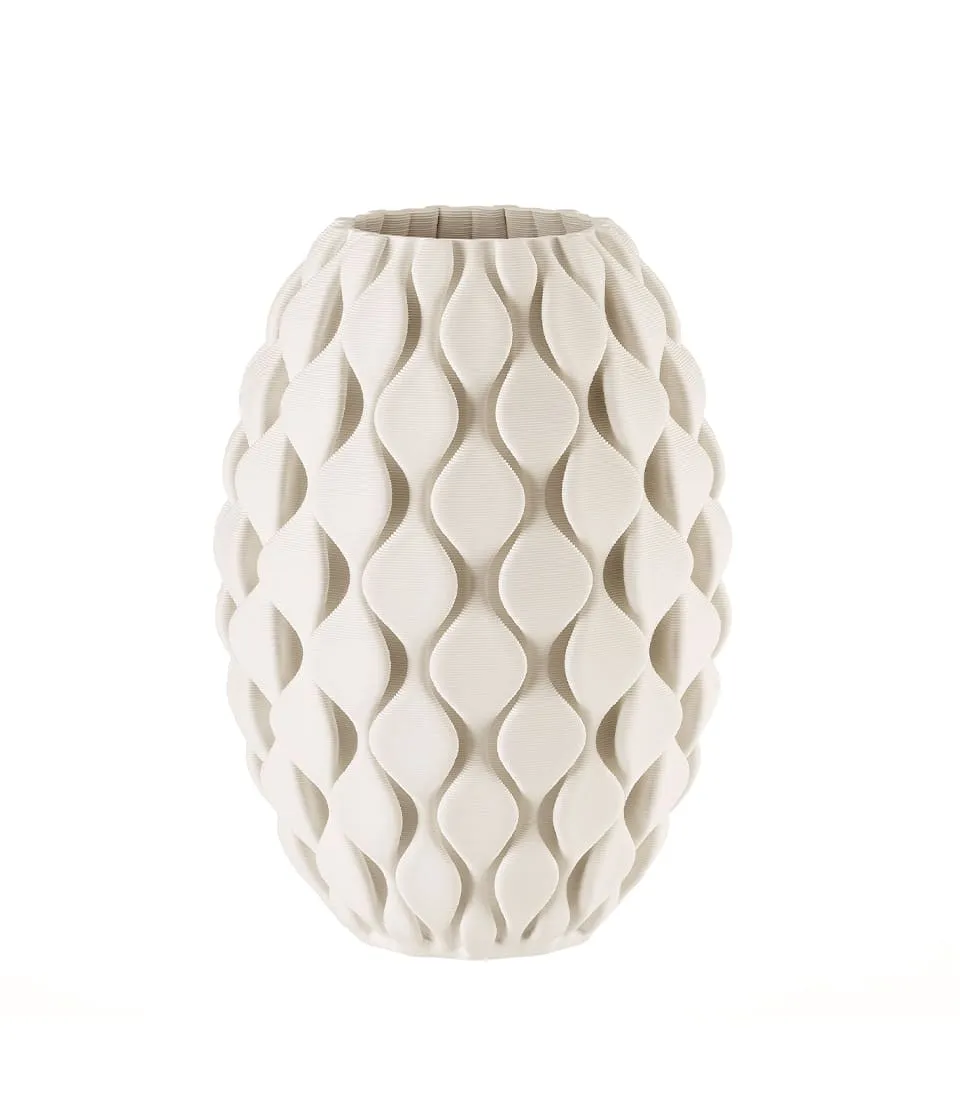 Vaso Decorativo in Porcellana Bianca Neo Classic – L’Oca Nera