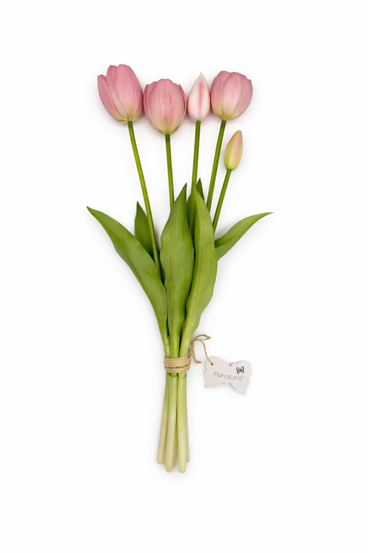 Mazzo 5 Tulipani Artificiali 40 cm - Fiori di Lena
