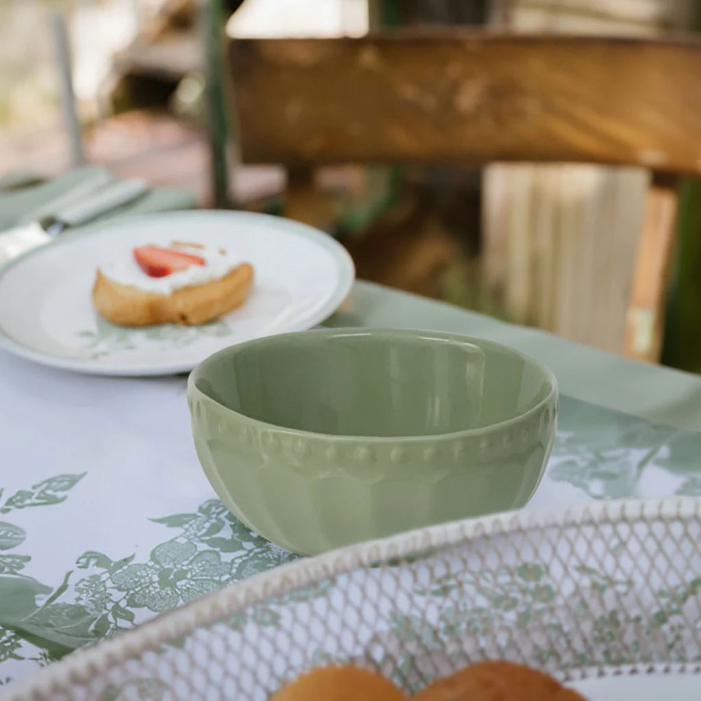 Insalatiera in Stoneware Verde – Collezione Sunday | Nuvole di Stoffa