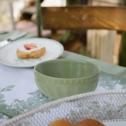 Insalatiera in Stoneware Verde – Collezione Sunday | Nuvole di Stoffa