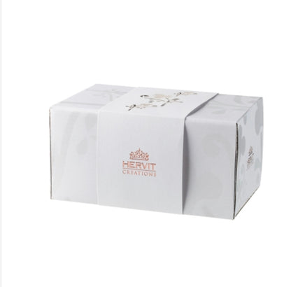 HERVIT Piattino porcellana traforato