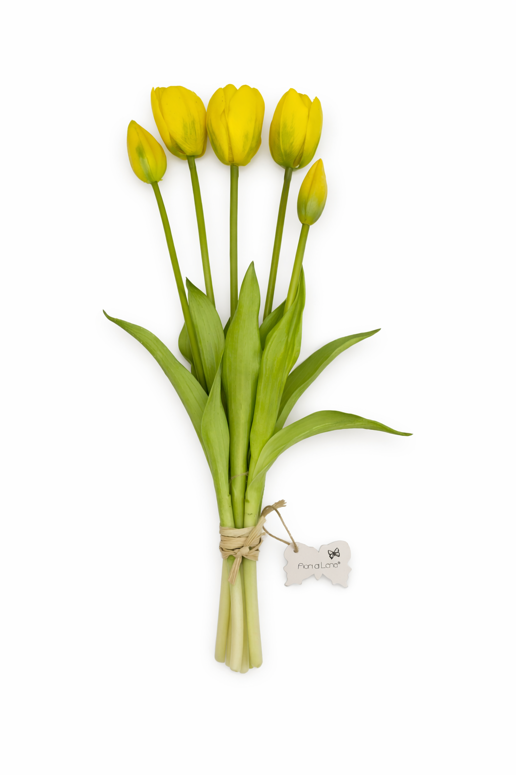 Mazzo 5 Tulipani Artificiali 40 cm - Fiori di Lena