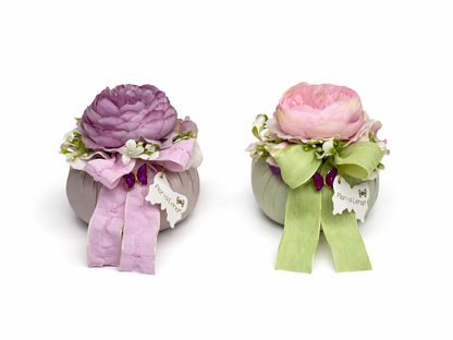 Fiori di Lena - Pouf con Ranuncolo e Farfalla