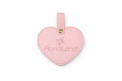 Specchietto da borsa cuore con custodia – Fiori di Lena