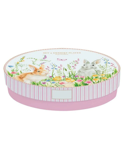 EASY LIFE Set 4 piattini dessert Happy Easter