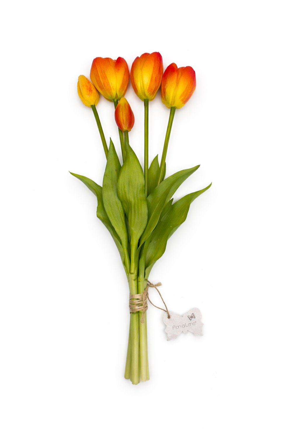 Mazzo 5 Tulipani Artificiali 40 cm - Fiori di Lena