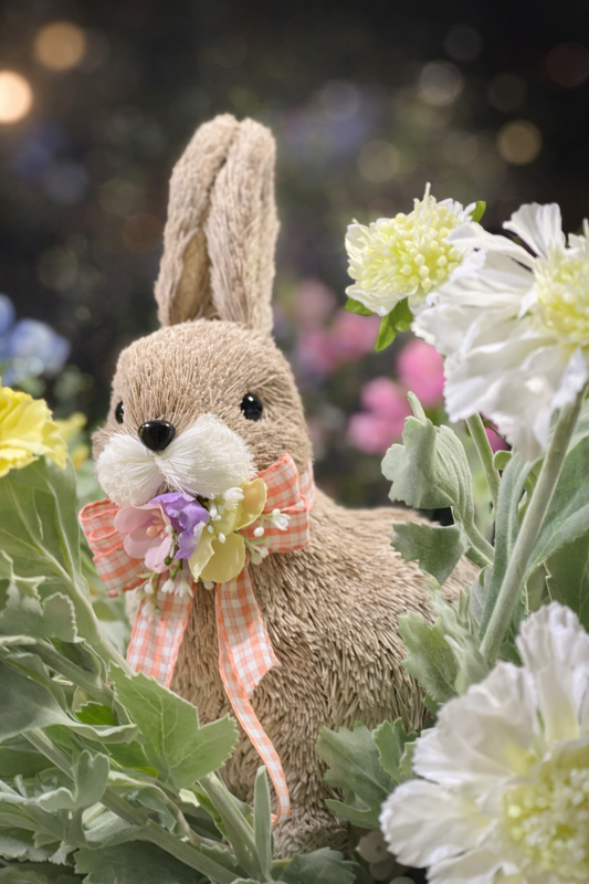 Coniglietto decorativo con stecco - Fiori di Lena