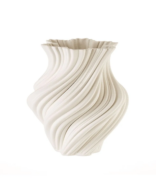 Vaso in Porcellana Effetto Torsione – L’Oca Nera