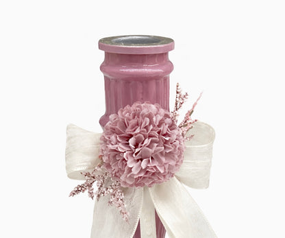 Portacandela decorativo con dalia – Fiori di Lena