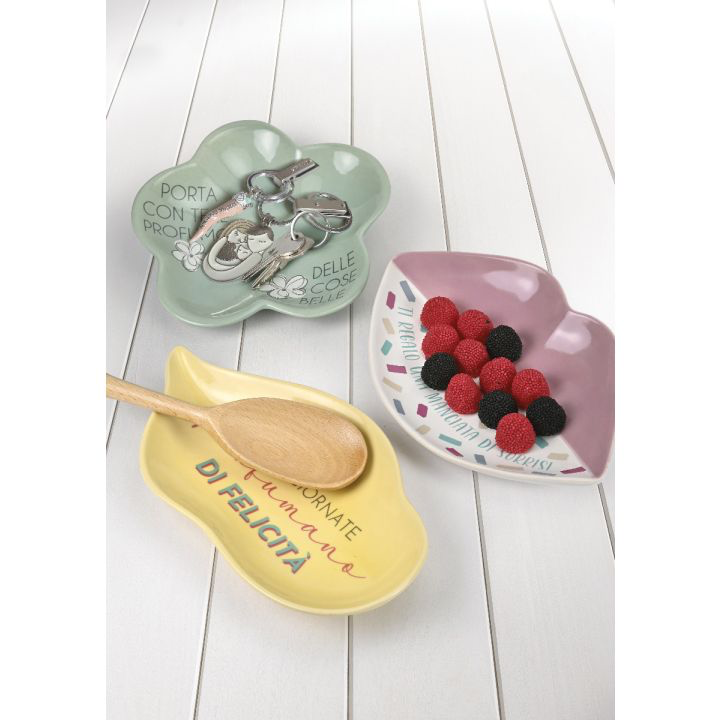 WALD Contenitore fiore in kergres decorato – svuotatasche collezione MODI’