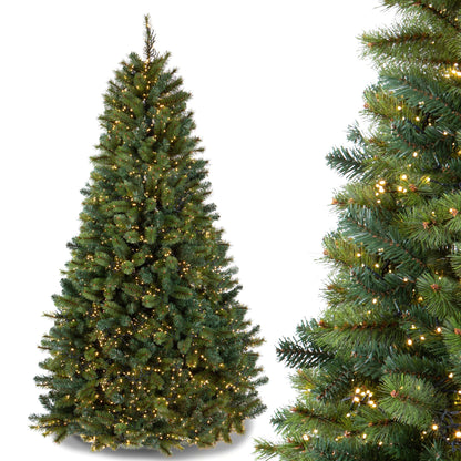 Albero di Natale Artificiale con Luci LED - H 240 cm