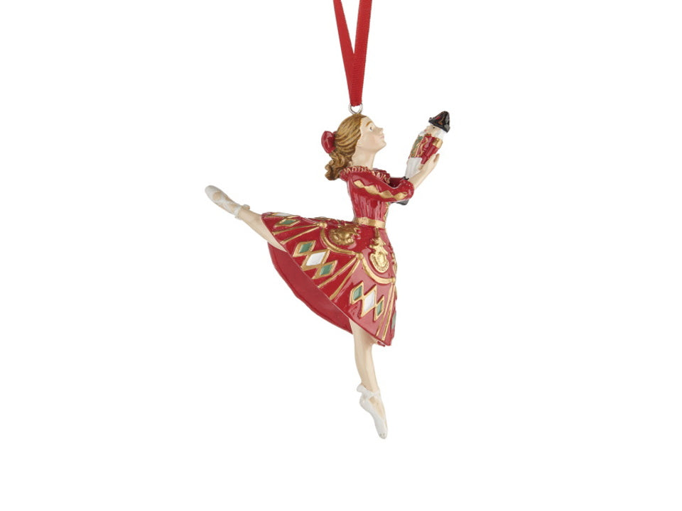 PENDENTE  BALLERINA ROSSA COLLEZIONE BALLO DI NATALE L'OCA NERA