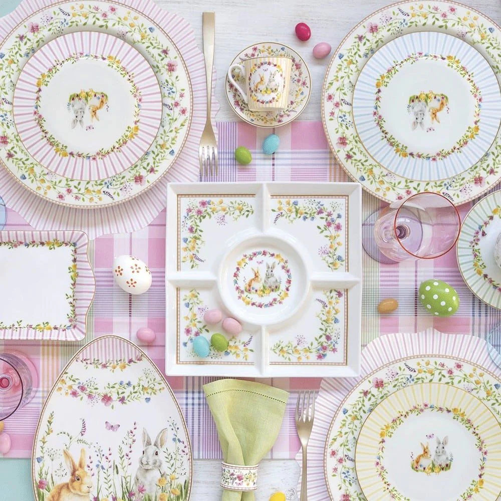 EASY LIFE Set 4 piattini dessert Happy Easter