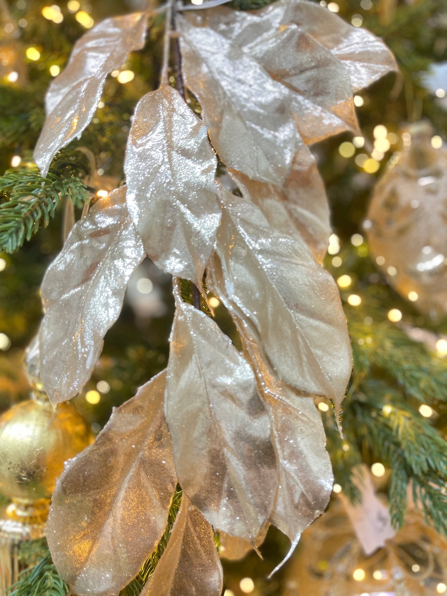 Ramo decorativo natalizio glitter 75 cm - Fiori di Lena