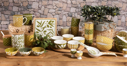 Set 4 tazzine con supporto in metallo Olivia di AMADEUS