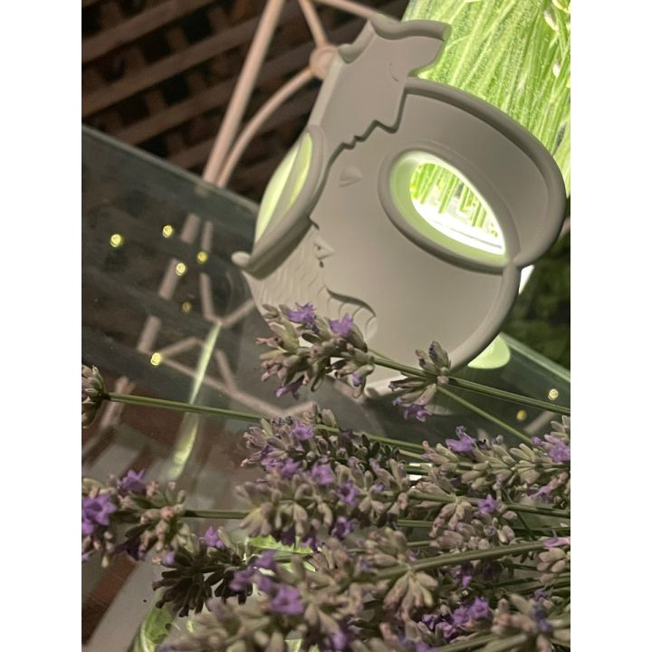 WALD Lampada Vaso “Sentimento” in vetro e resina 26 cm – Collezione Voilà