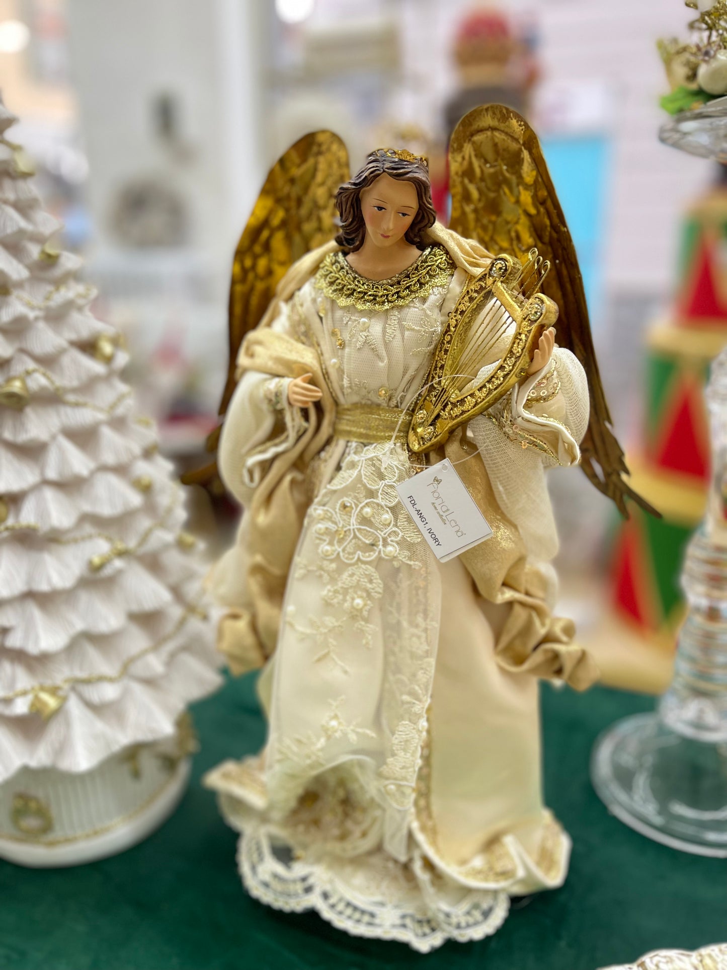 Angelo con ali e lira - Fiori di Lena