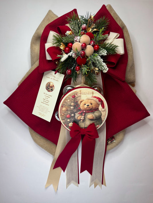 Fiocco Teddy “Cuore di Coccole” - Madame Fioccò